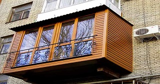 Внешняя отделка балкона Александров цена от 1050 руб. м/2.